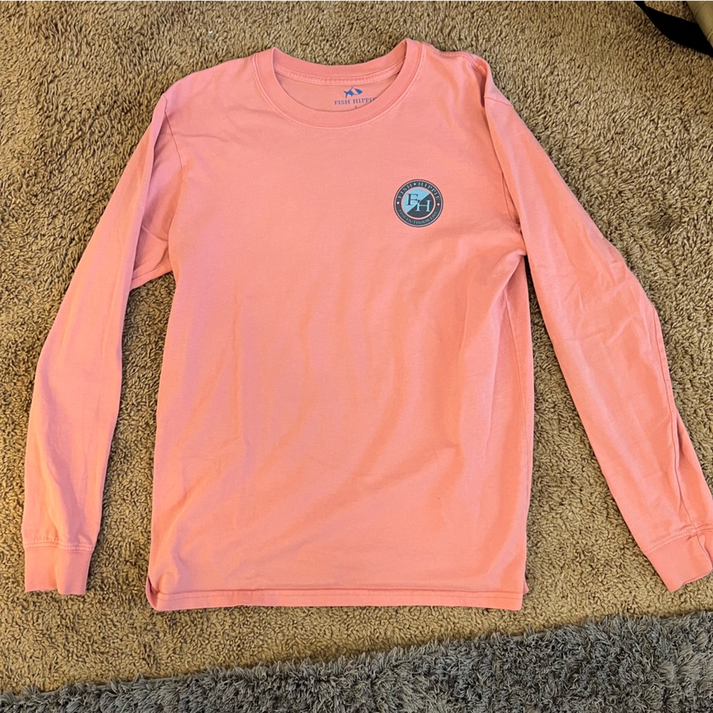 Fish Hippie salmon colored long sleeve tshirt